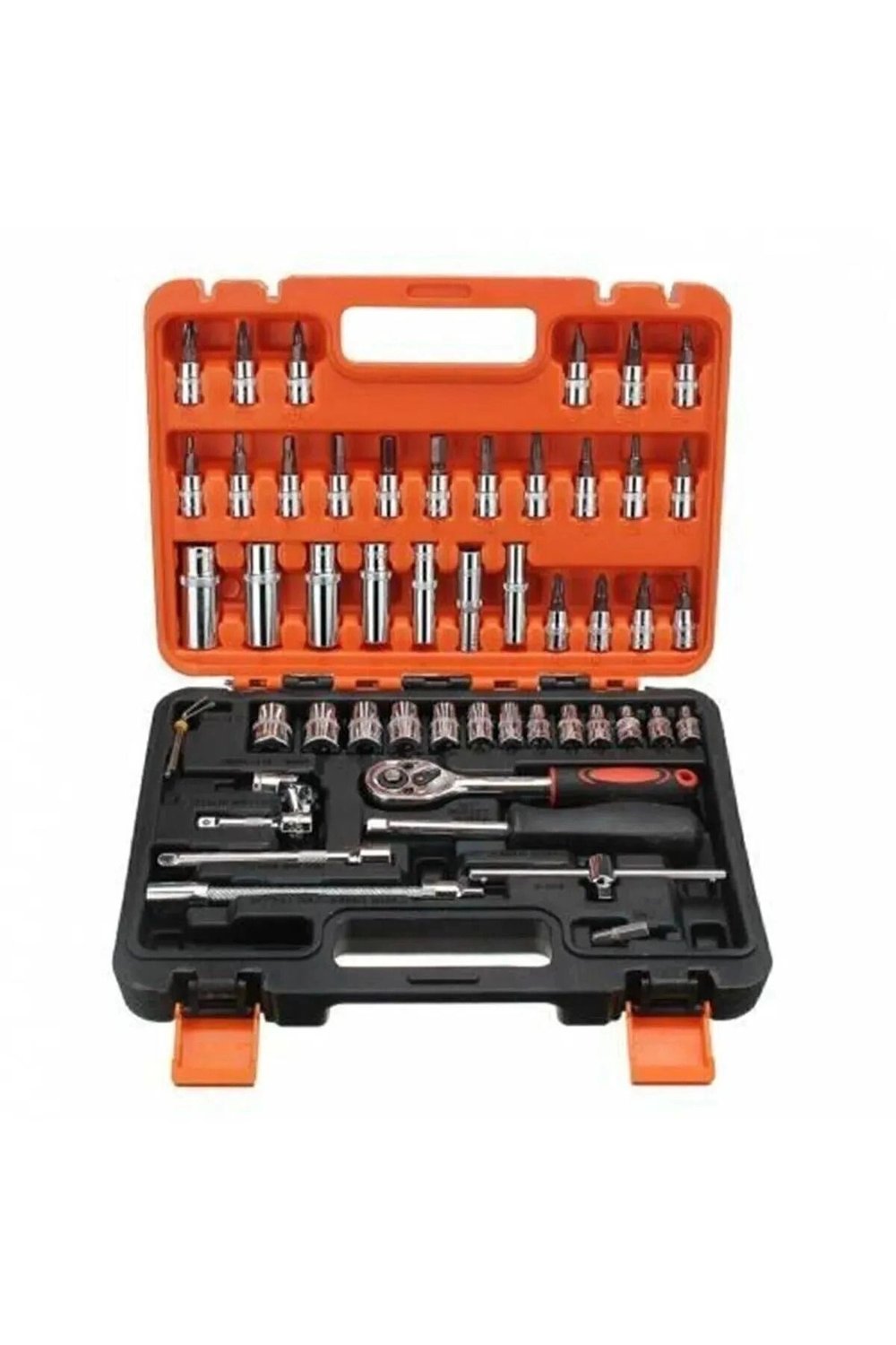1/4 cırcırlı 53 parça lokma anahtar takımı ve bits uç seti, 50-59 parça - Banyo Yapı & Hırdavat