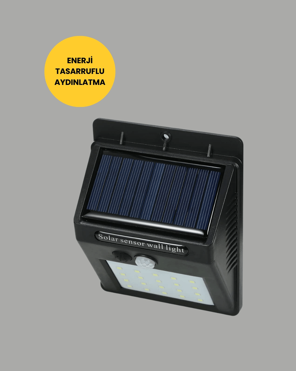 144 LEDli Geniş Aydınlatma Alanına Sahip Güneş Enerjili Güvenlik Lambası