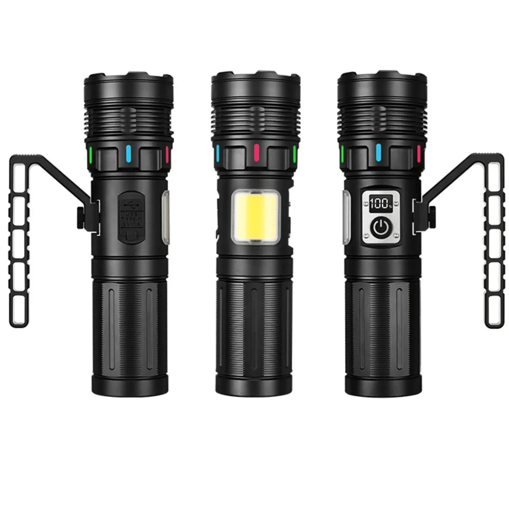 15.000 Lümen Tg + Cob Led Şarjlı El Feneri Wt-703