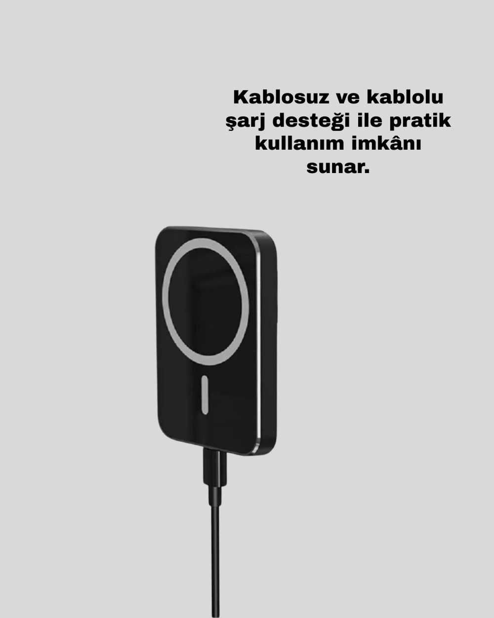 15W Kablosuz Şarj Destekli MagSafe Araç Tutucu Havalandırma Klipsli