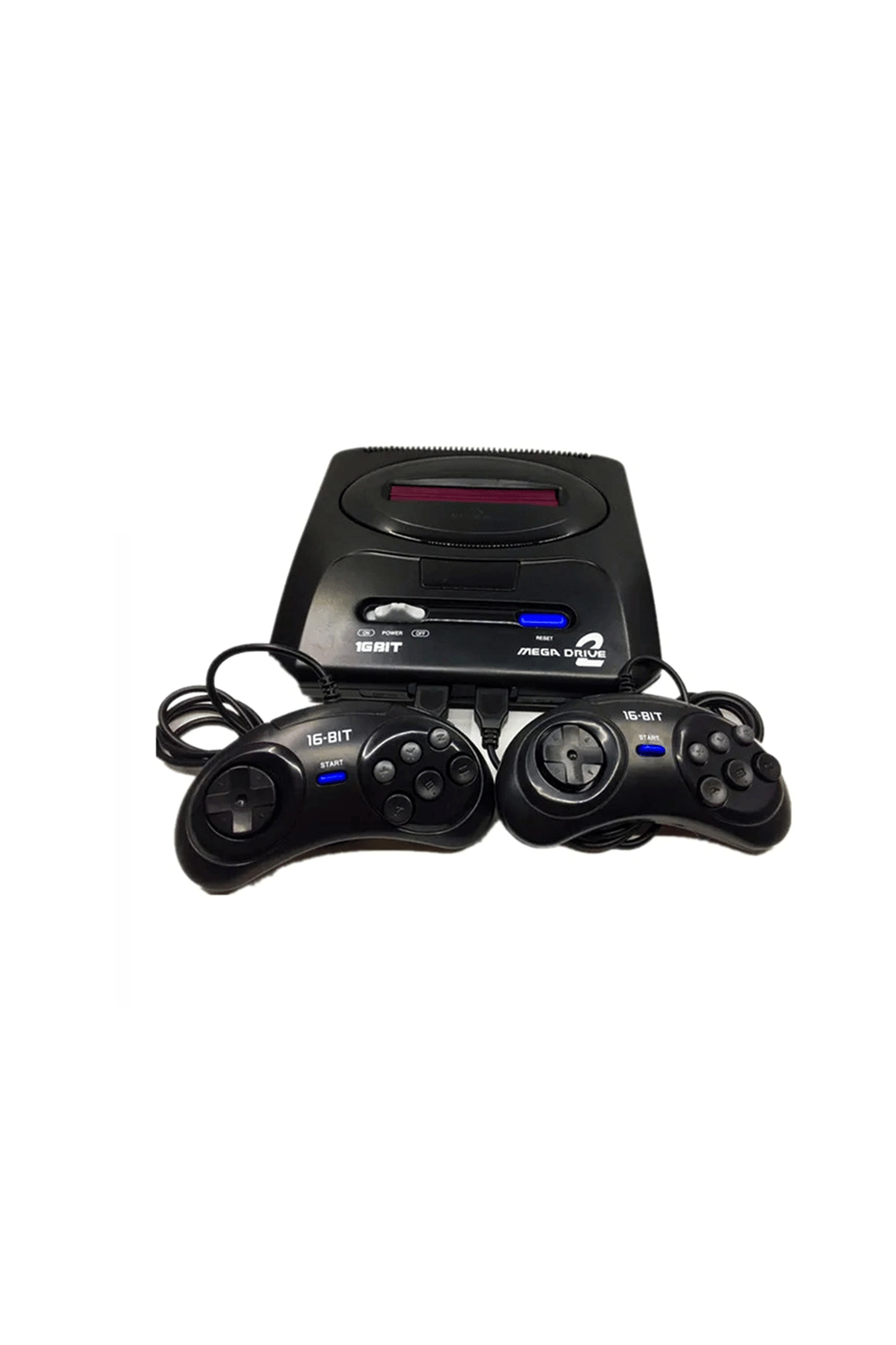 16-bit çift kollu retro oyun konsolu 48 yüklü oyunlu beyaz bluetoothsuz - Elektronik