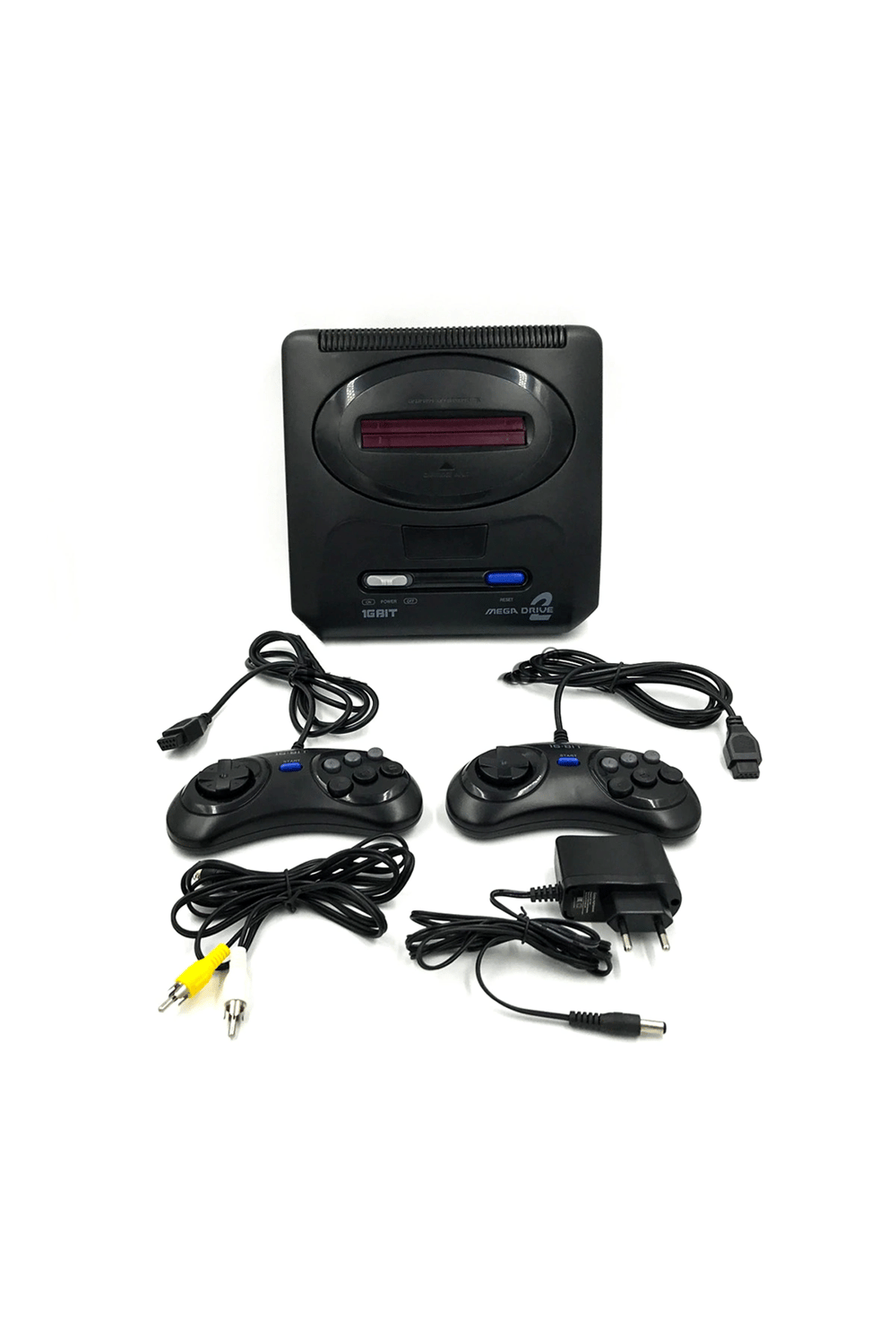 16-bit çift kollu retro oyun konsolu 48 yüklü oyunlu beyaz bluetoothsuz - Elektronik