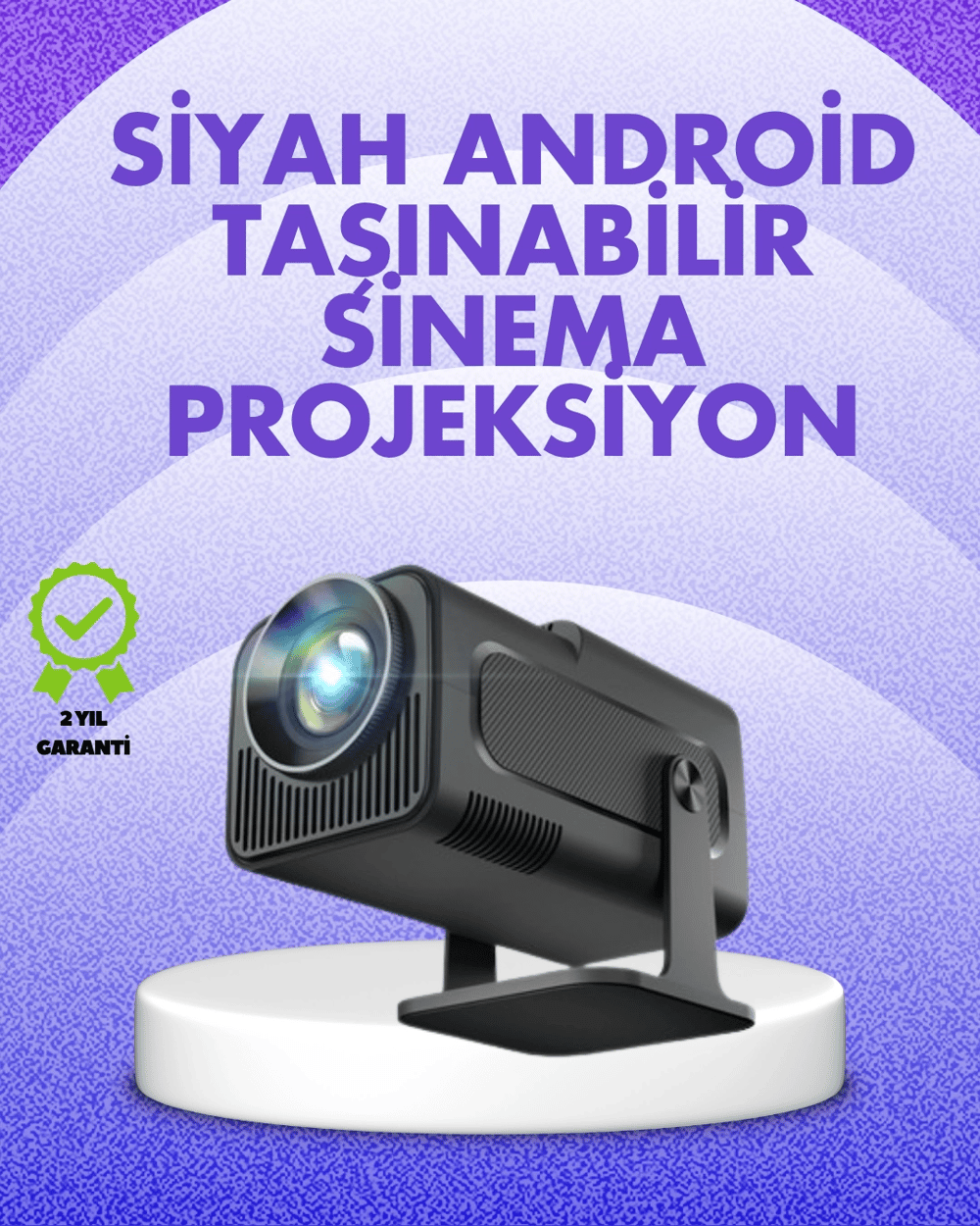 180° Dönebilen Gövde Tasarımıyla Tavan Yansıtmalı Taşınabilir Projektör
