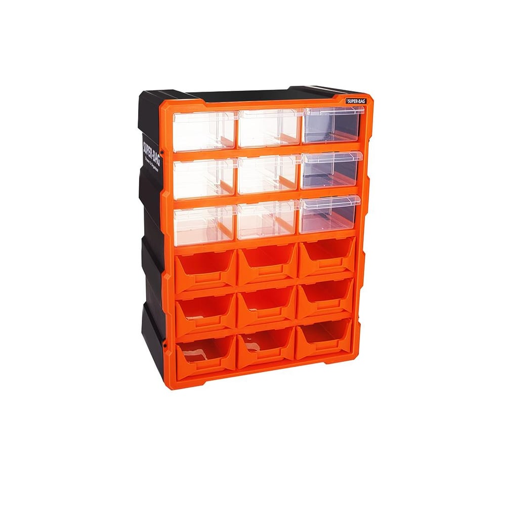 18Lİ 9 KAPALI+9 AÇIK MONOBLOCK AVADANLIK ÇEKMECE SETİ38.1X15.7X47.5CM (3936)