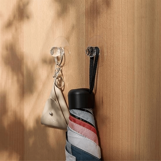 2 Adet Kristal Kendiliğinden Güçlü Yapışkanlı Kulp Askısı Tutma Kolu Bx40
