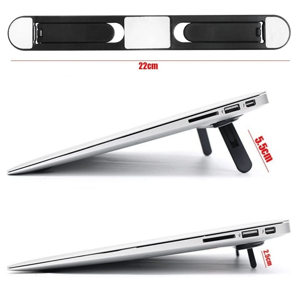 2 Kademeli Katlanabilir Laptop Standı – Kendiliğinden Güçlü Yapışkanlı, Ergonomik tablet Yükseltici Bx40