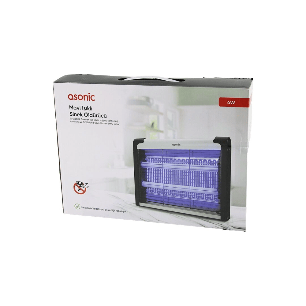 2 Ledli Sinek Öldürücü Cız Makine 4w - 2000v 30m2 Etkinlik Alanı As-a28 Bx40