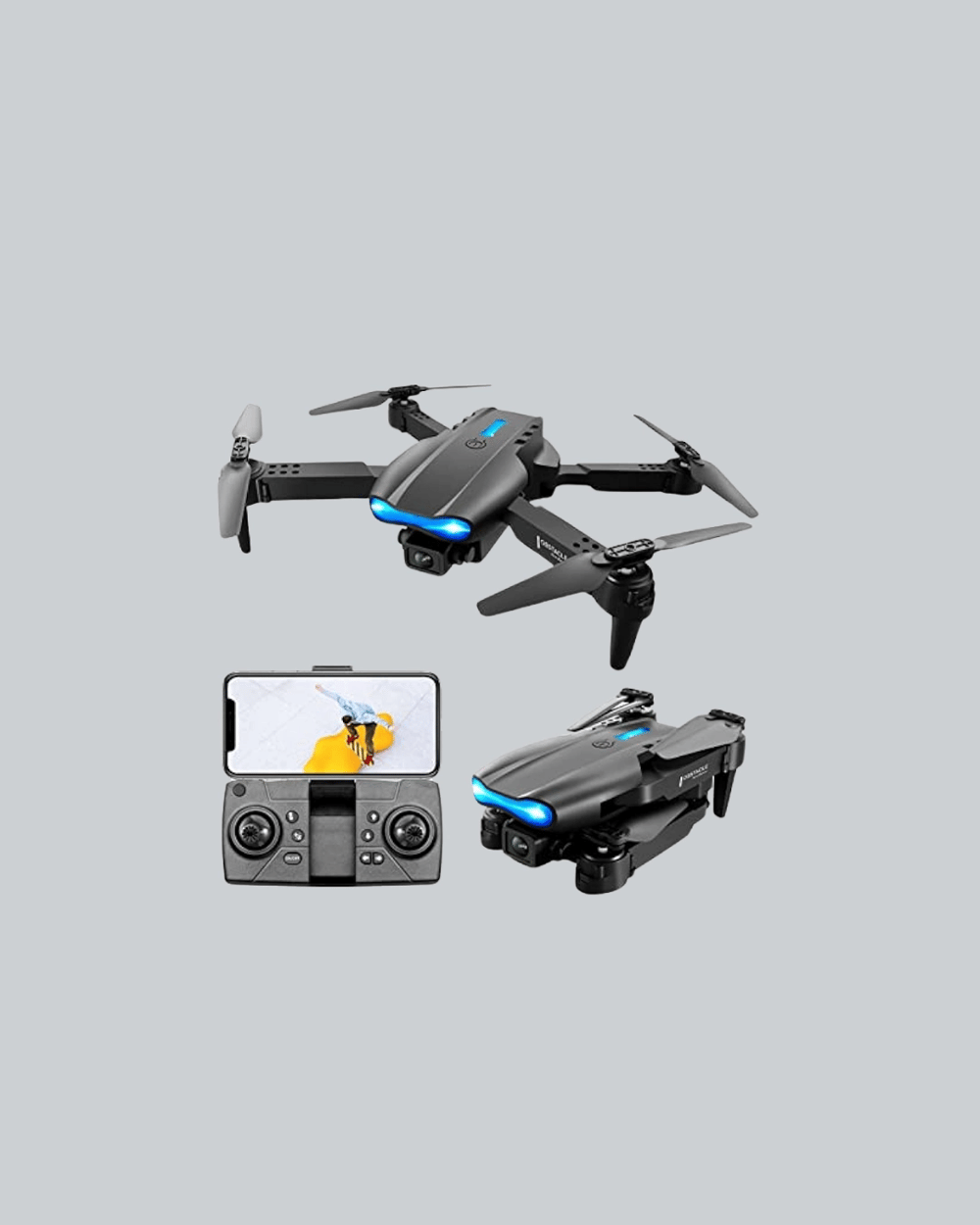 2.4G 4CH Katlanabilir Drone 100 Metre Uçuş Mesafeli