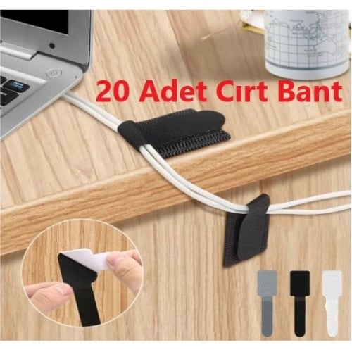 20 Adet Kendinden Yapışkanlı Cırt Cırtlı Bant Bx40