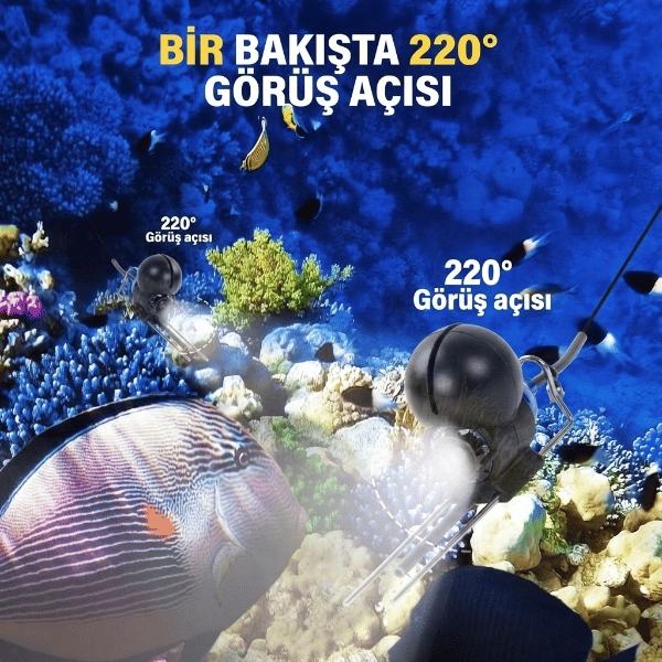 20 Metre Sualtı Balık Tutma Kamerası