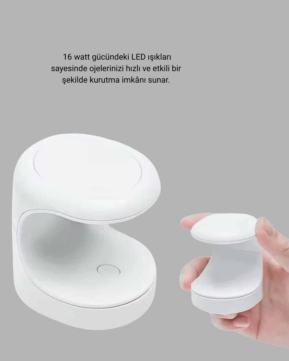 20.000 RPM Tırnak Matkabı + Mini LED Oje Kurutma Cihazı Seti Yeni Nesil
