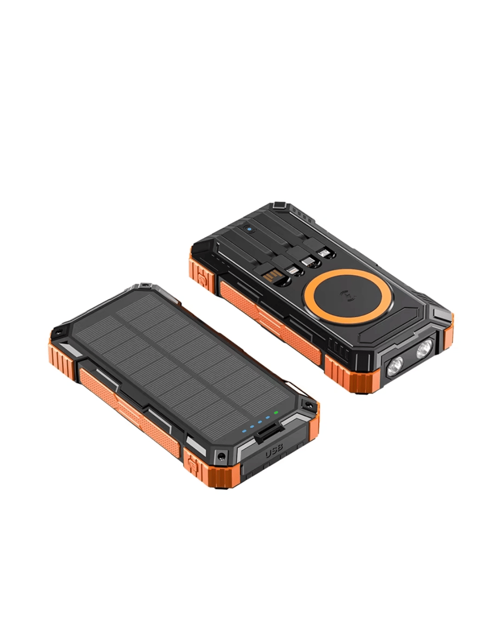 20000 mAh Powerbank Güneş Enerjili Kablosuz Şarj Hızlı Şarj Taşınabilir Batarya