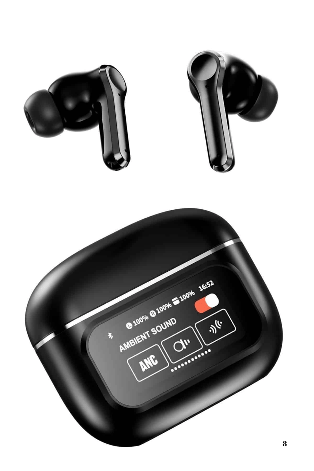 2025 Model Bluetooth Kulaklık Dokunmatik Ekran Yüksek Ses Kalitesi