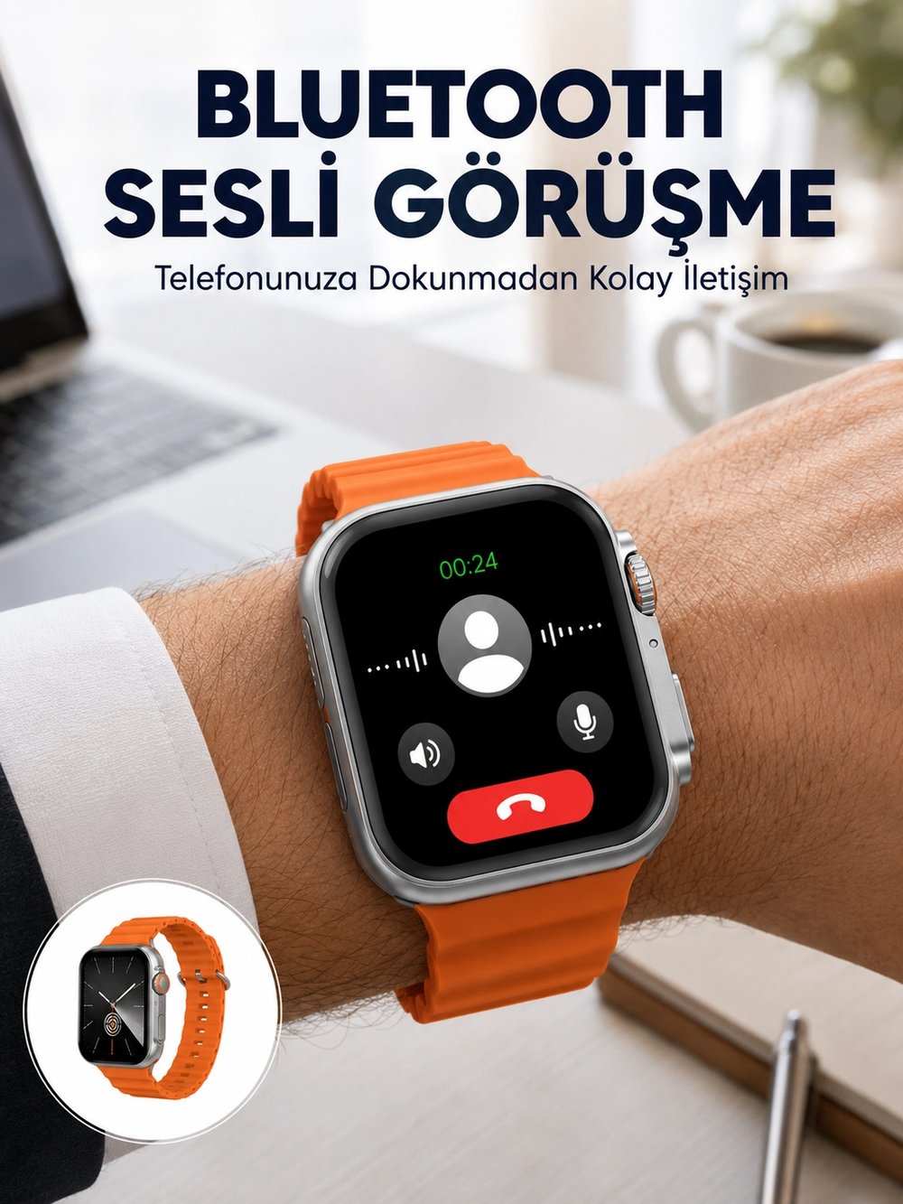 2025 Model Gelişmiş Özellikli Nabız Sensörlü Spor Takibi Yapabilen Titreşimli Saat Yeni Nesil