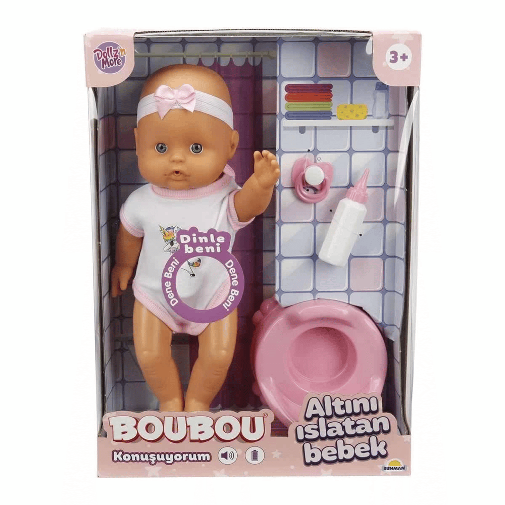 2030121 , Boubou Altını Islatan ve Konuşan Bebek Seti 30 cm