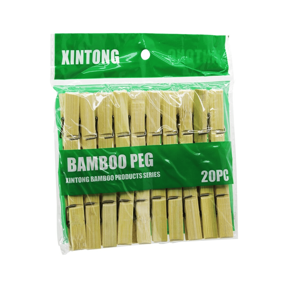 20pcs Ahşap Bambu Mandal Bx40