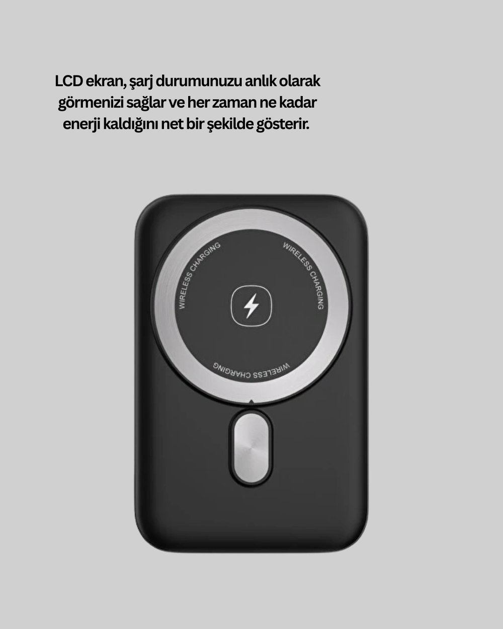 22.5W Hızlı Şarj Destekli Manyetik Powerbank Kompakt Tasarım Yeni Nesil