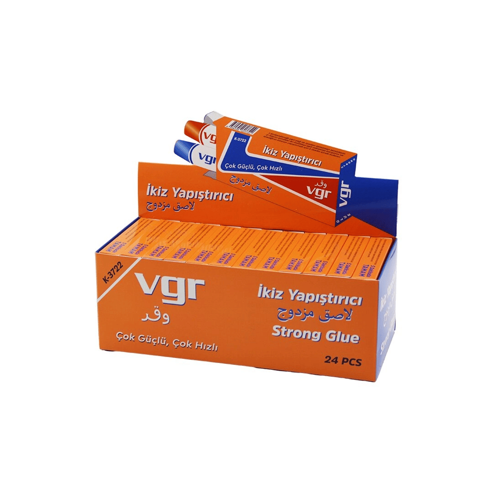 24 Adet İkiz Tüpyapıştırıcı 20gr2 Bileşenli Epoksi5 Dakikada Tamam Seramik-porselen-ahşap-pls.-metal-cam Bx40