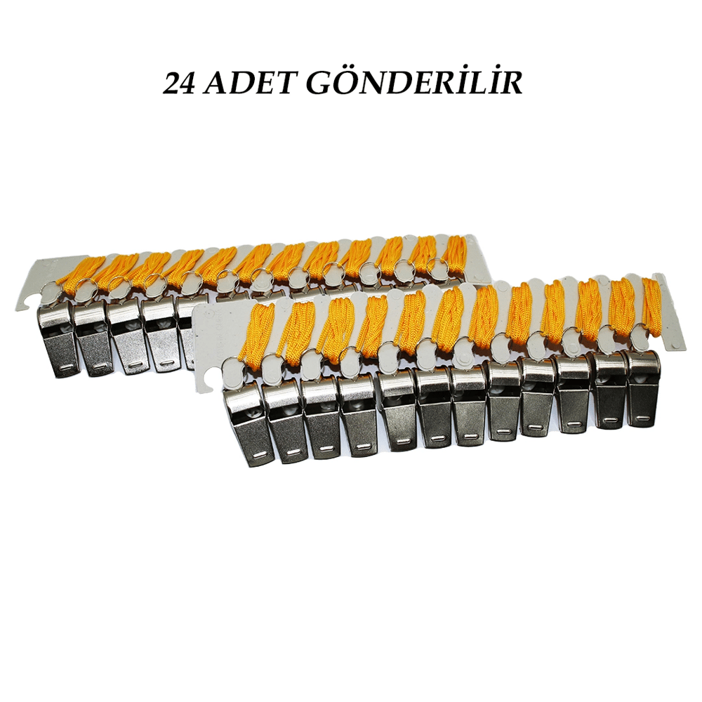 24 Adet Metal Düdük Bx40