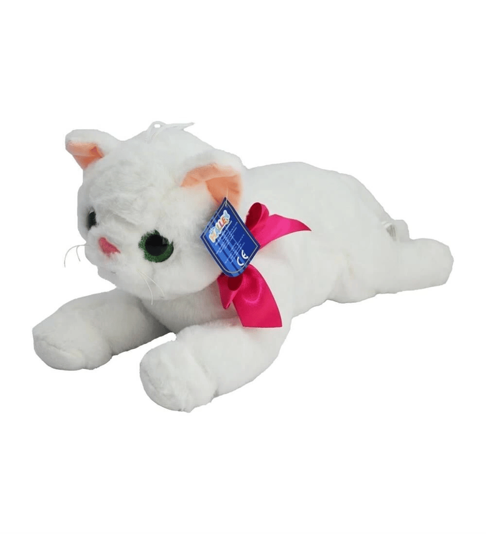 25 CM YATAK KEDİ PELUŞ - 1 Adet Stokta Olan Gönderilir