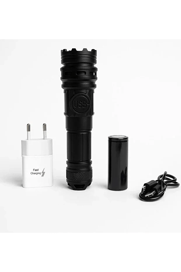 2500 Lümen 25 Wat 5000 Mah Pil Şarj Edilebilir Uzun Menzilli El Feneri Ws-6868 Bx40