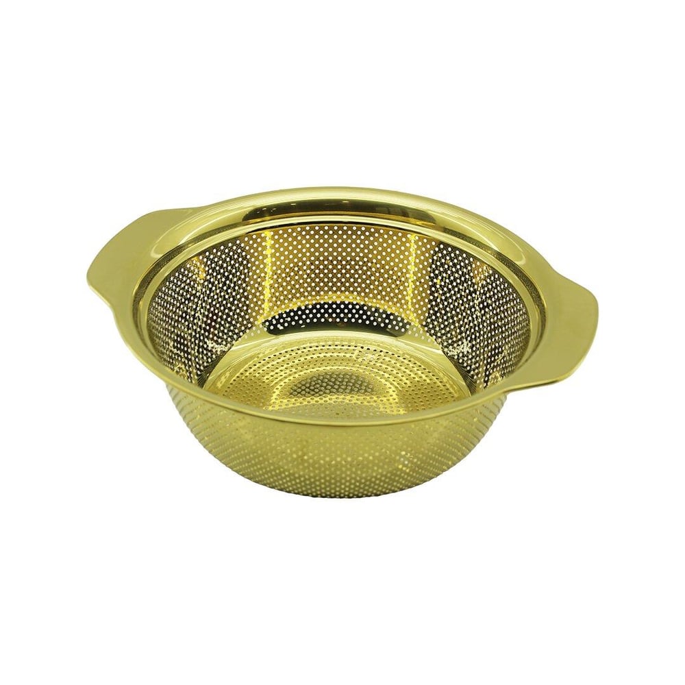 27CM   GOLD  PASLANMAZ METAL  SEPET  SÜZGEÇ  KENDİNDEN KULPLU (3936)