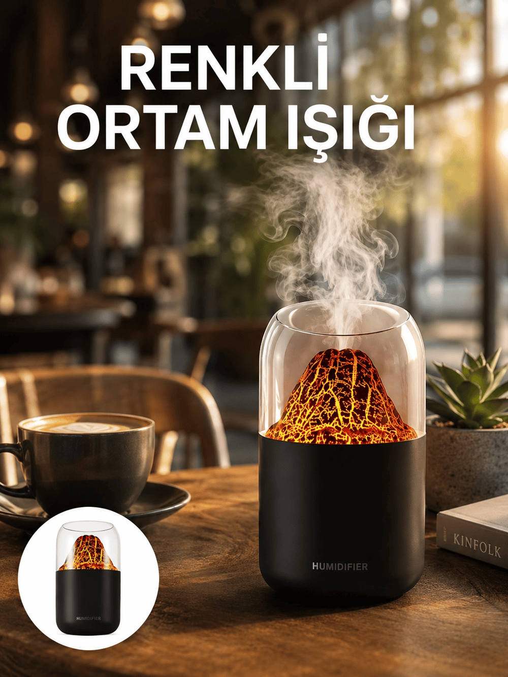 280 ml Kapasiteli Aromaterapi Cihazı Yeni Nesil