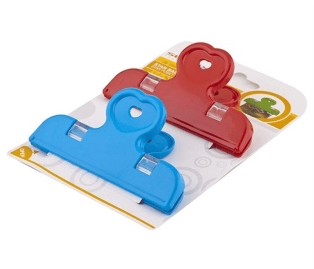 2'li Pratik Torba Paket Ve Poşet Kapatıcı Kilitli Klips Mandal Bx40