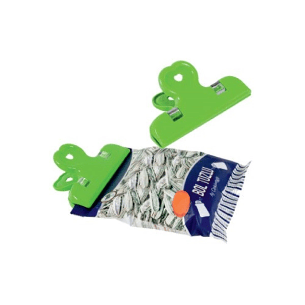 2'li Pratik Torba Paket Ve Poşet Kapatıcı Kilitli Klips Mandal Bx40