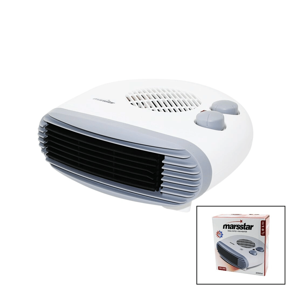 2ın1 = Sıcak - Soğuk  Turbo Fanlı Isıtıcı   2 Kademe Sıcak - 1 Kademe Serin   2000w  Ms-200 Bx40
