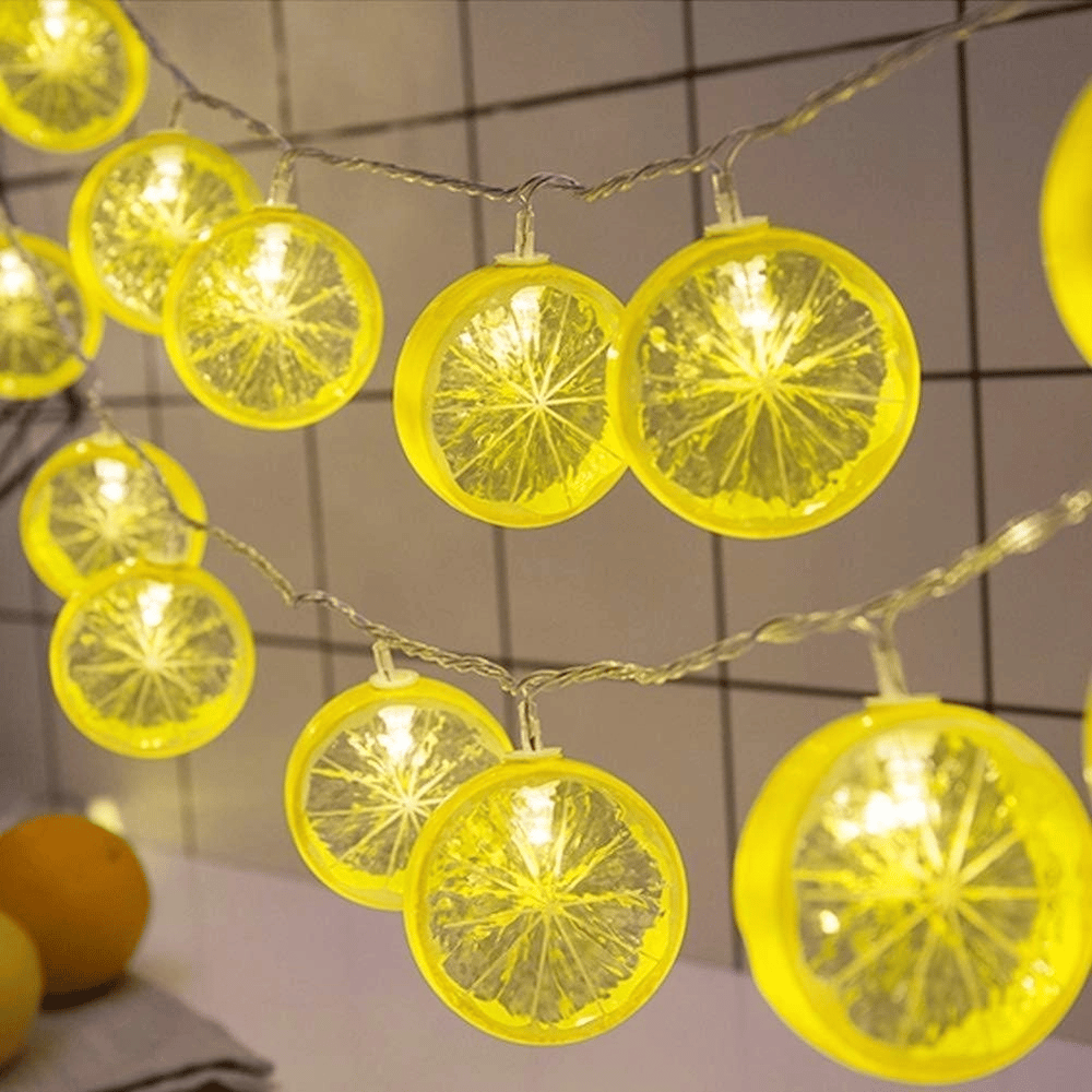 2m 10 Led Pilli 2 Kademeli Limon Led Işık Mz-304