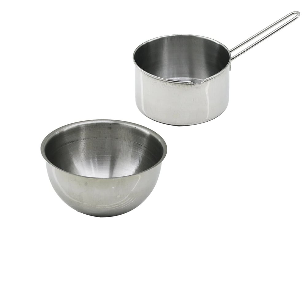 2pcs Set Paslanmaz Çelik Cheff Sütlük - Sosluk=14cm - Derin Kap=17cm Bx40
