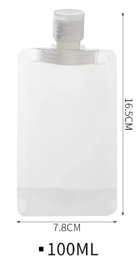 3 Adet 100ml Krem Şampuan Kabı Tekrar Kullanılabilir Set (3936)