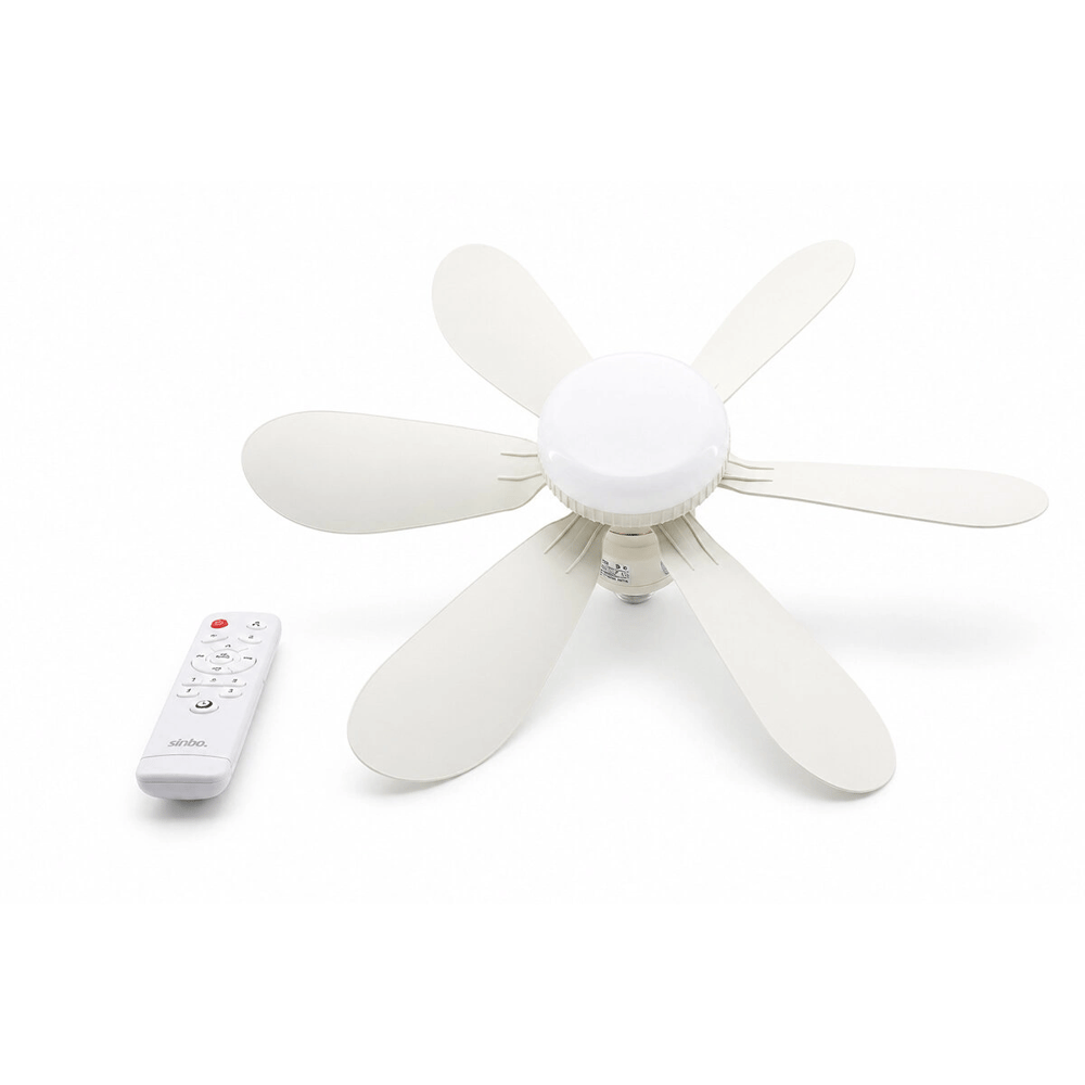 3 Led Aydınlatmalı - Sessiz Çalışma 6 Kanat - Kumanda Tavan Vantilatör Sf-7708 Bx40