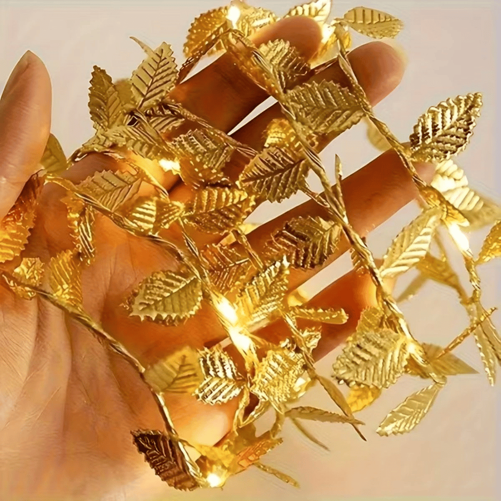 3 Metre Yaldızlı Gold Led Işık – Dekoratif Ortam Ve Yılbaşı Aydınlatması Bx40