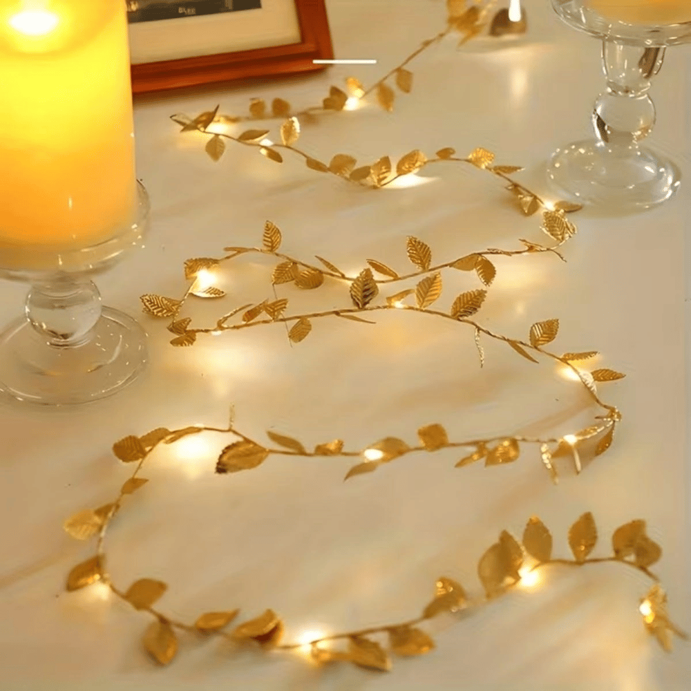 3 Metre Yaldızlı Gold Led Işık – Dekoratif Ortam Ve Yılbaşı Aydınlatması Bx40