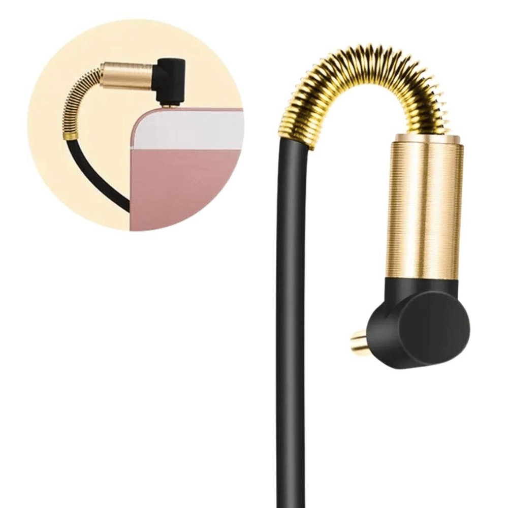 3.5mm Aux Kablosu Jak Erkek Erkek L Tipi 1 Metre Ses Aktarım Kablosu Bx40