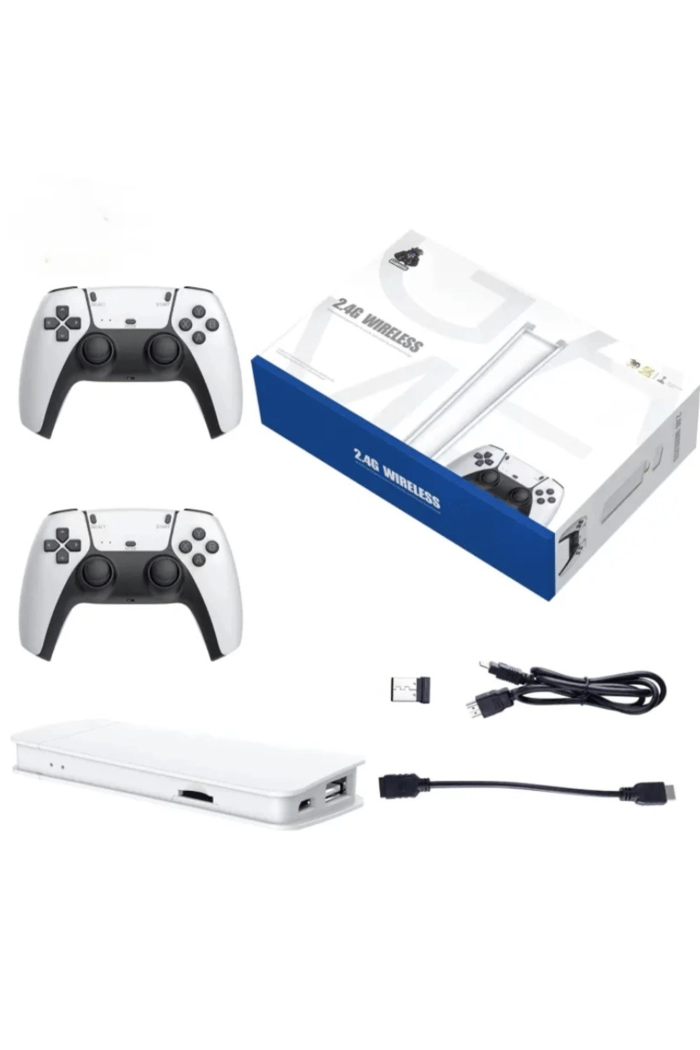 30.000 Oyun Yüklü, PS5 Kollu, 2.4G Kablosuz Çift Kumandalı Retro Oyun Konsolu Stick