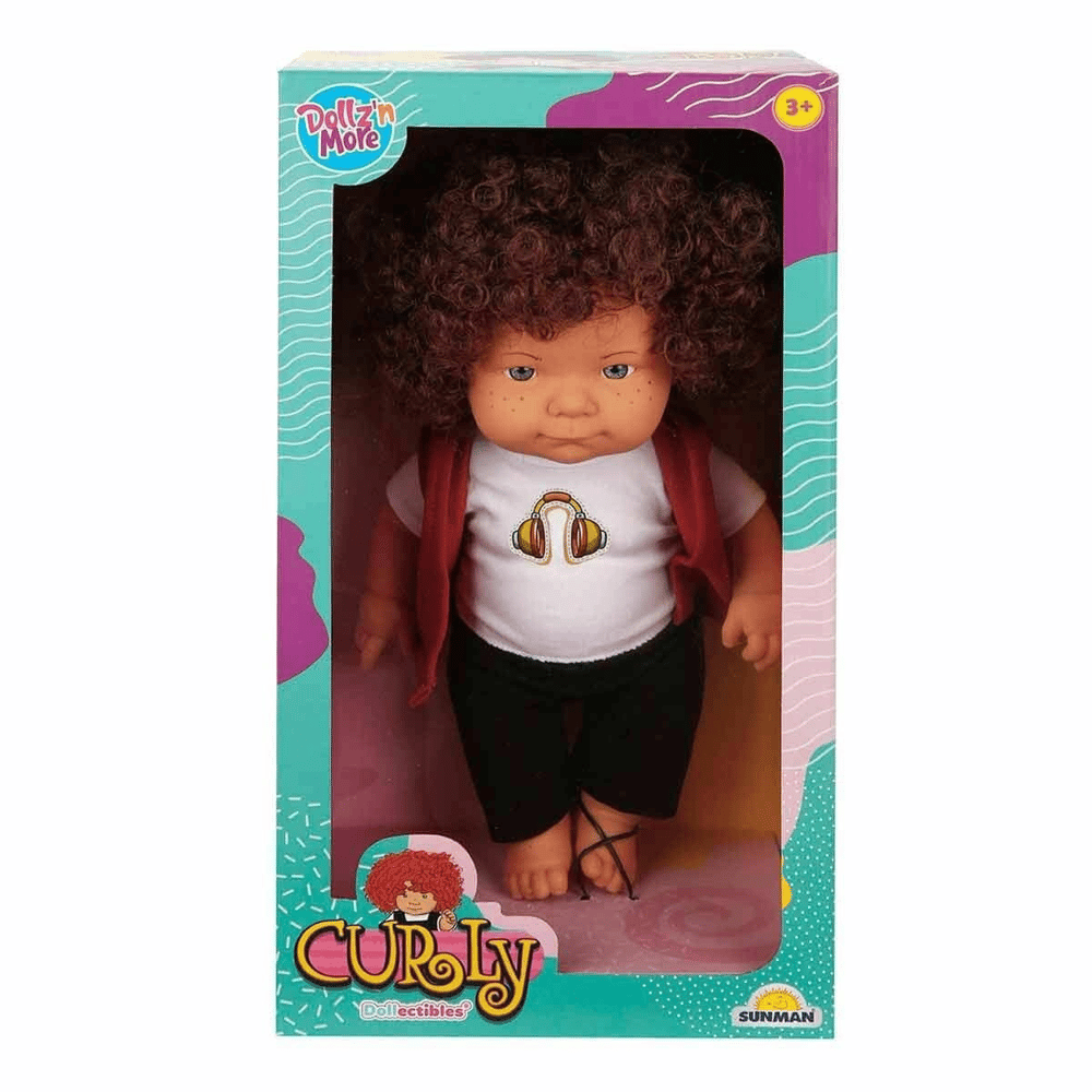 30151 , Curly Kıvırcık Saçlı Bebek 35 cm