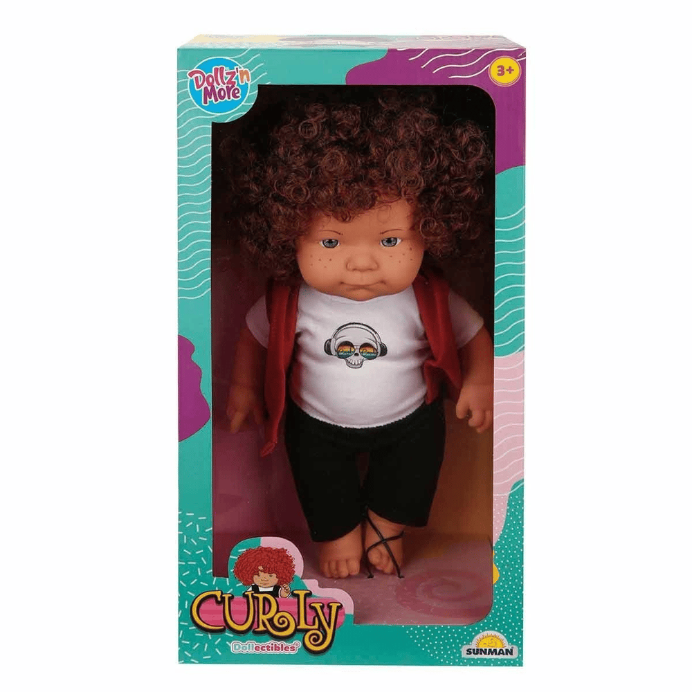 30151 , Curly Kıvırcık Saçlı Bebek 35 cm