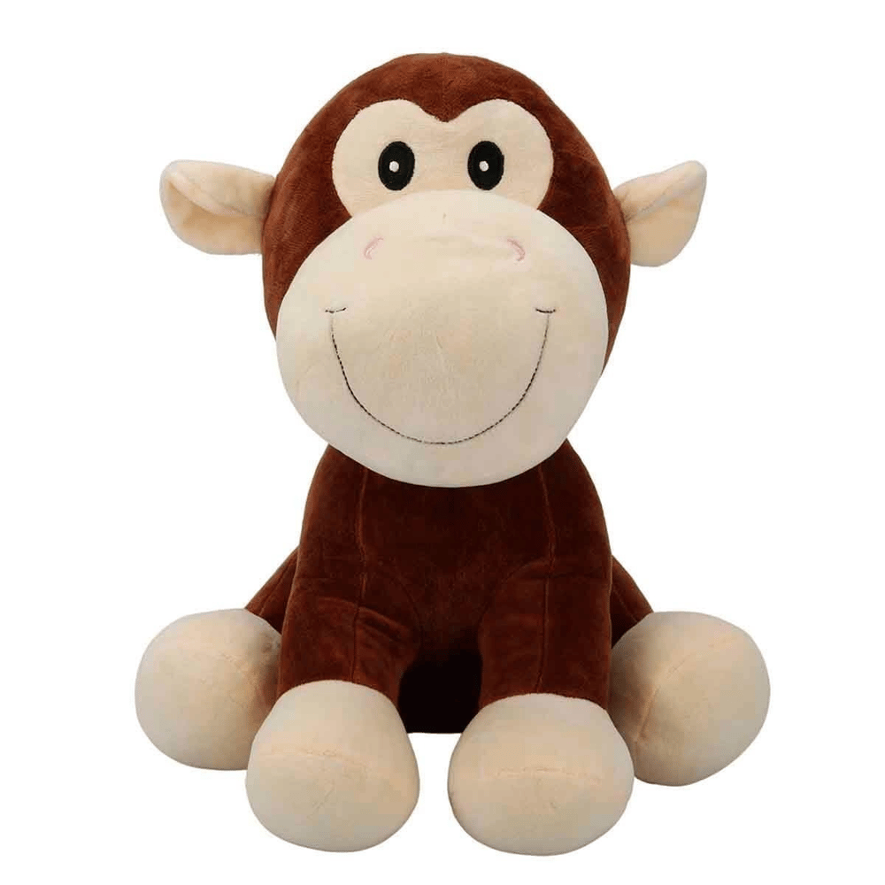3182 Oturan Peluş Hayvanlar 35 cm Hipopotam-İnek-Fil-Maymun -1 adet stokta olan gönderilir
