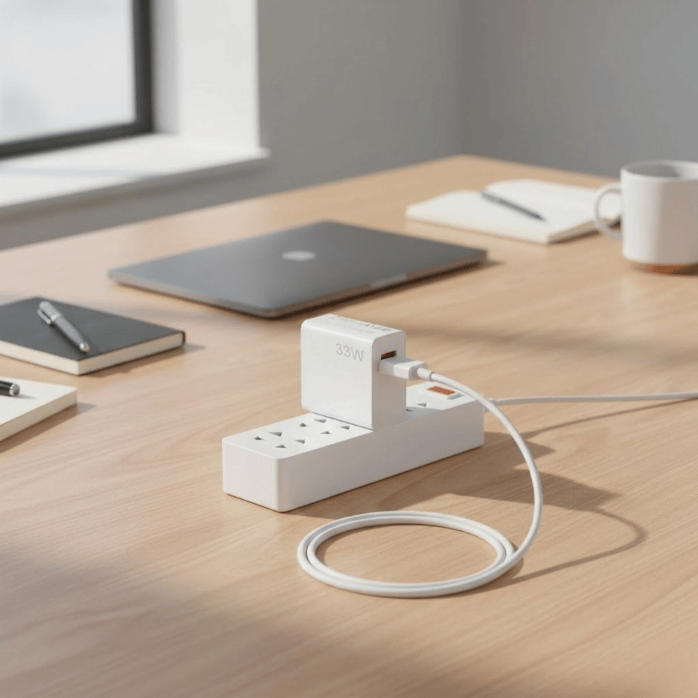 33W Hızlı Şarj Adaptörü – Type-C Kablolu, USB Çıkışlı, Akıllı Şarj Destekli Duvar Tipi Şarj Cihazı