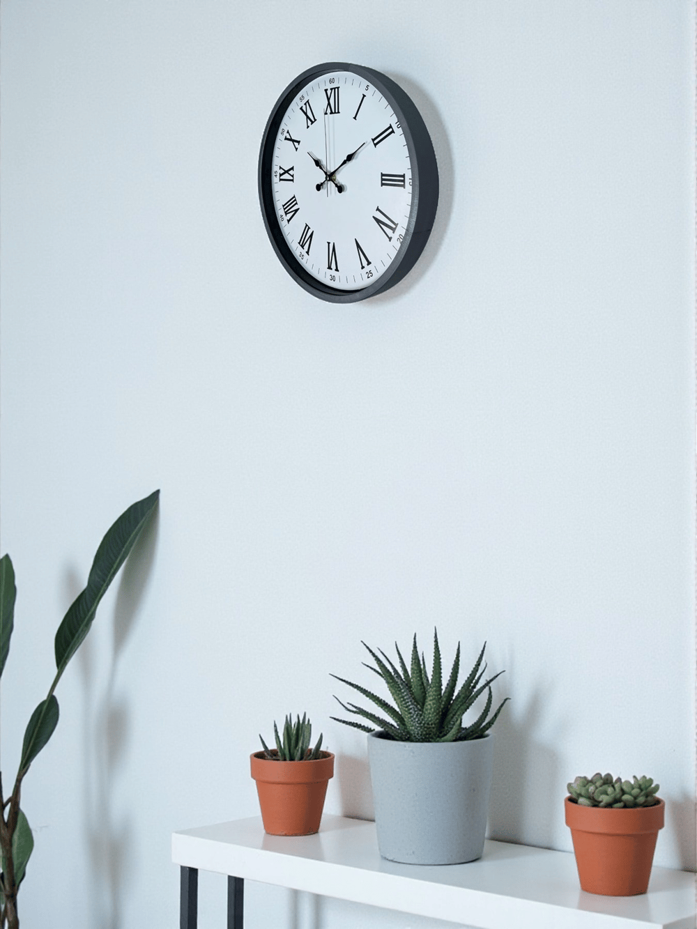 36 Cm Gri Roma Rakamlı Duvar Saati