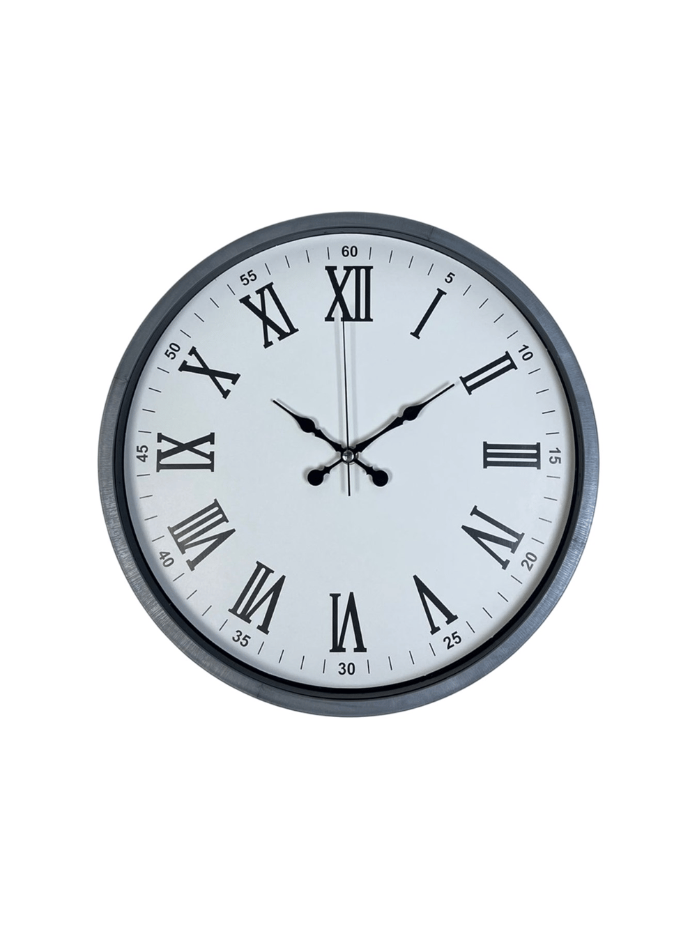 36 Cm Gri Roma Rakamlı Duvar Saati