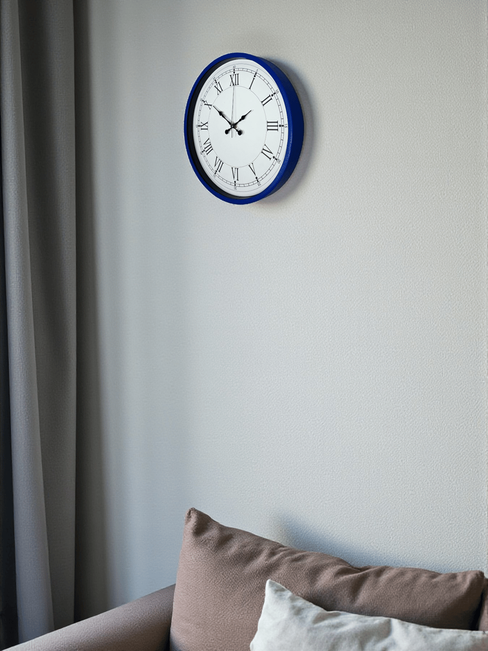 36 Cm Lacivert Roma Rakamlı Duvar Saati