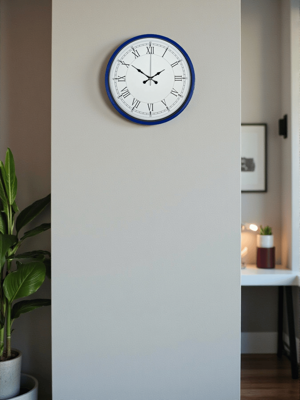 36 Cm Lacivert Roma Rakamlı Duvar Saati