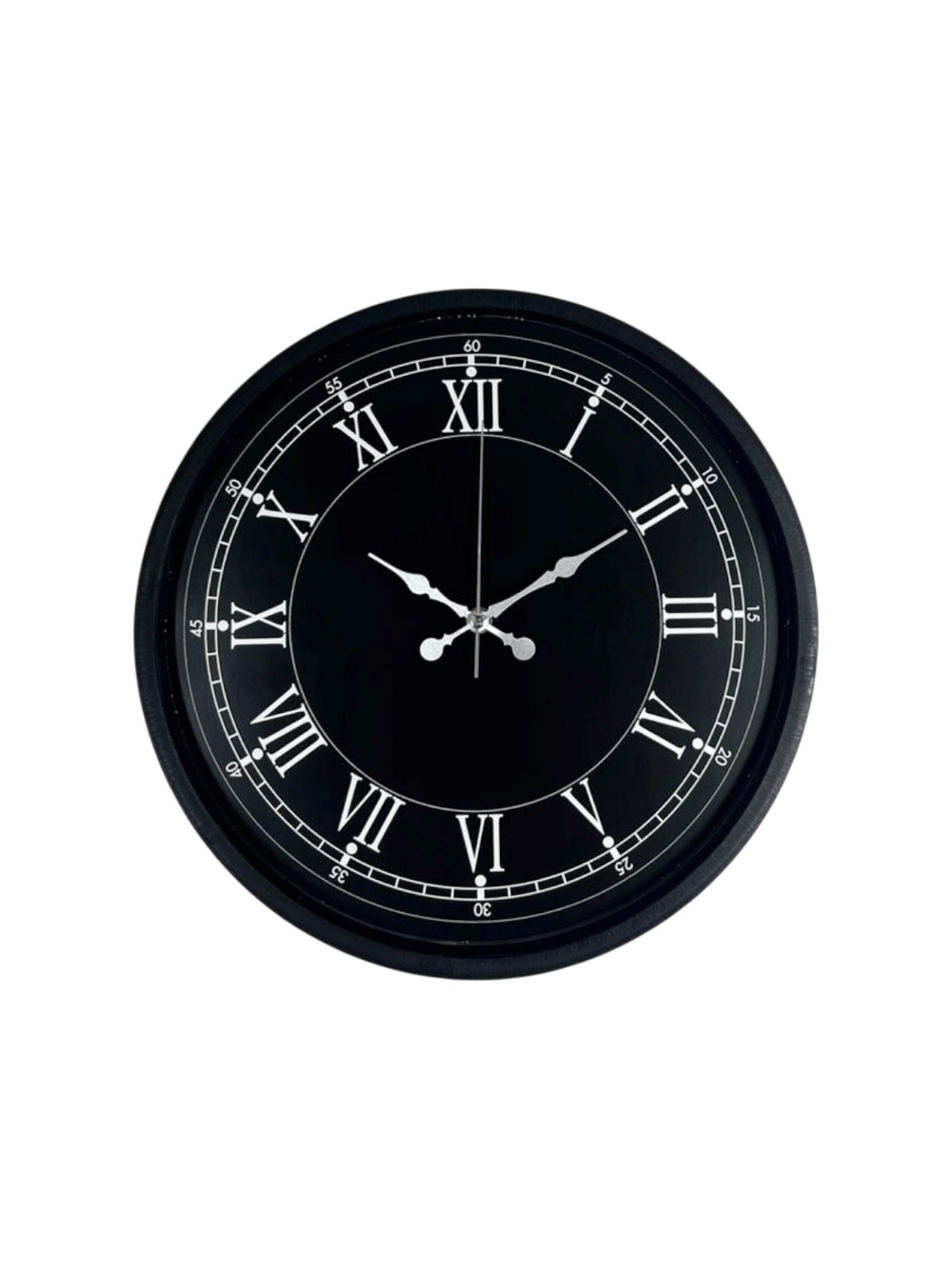 36 Cm Modern Siyah Duvar Saati