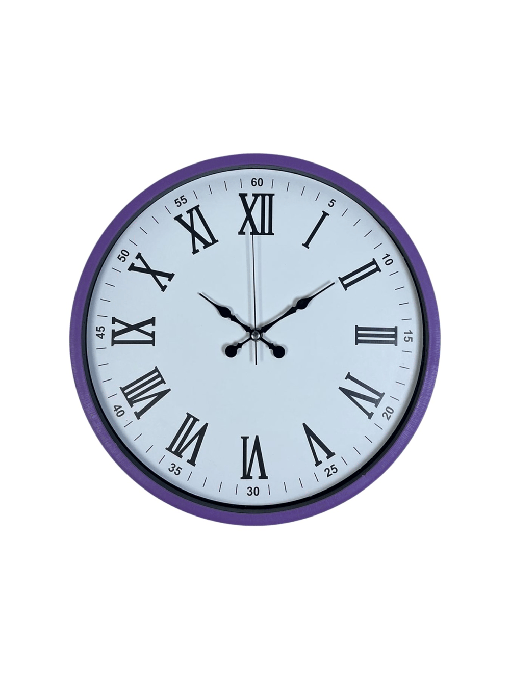 36 Cm Mor Roma Rakamlı Dekoratif Duvar Saati
