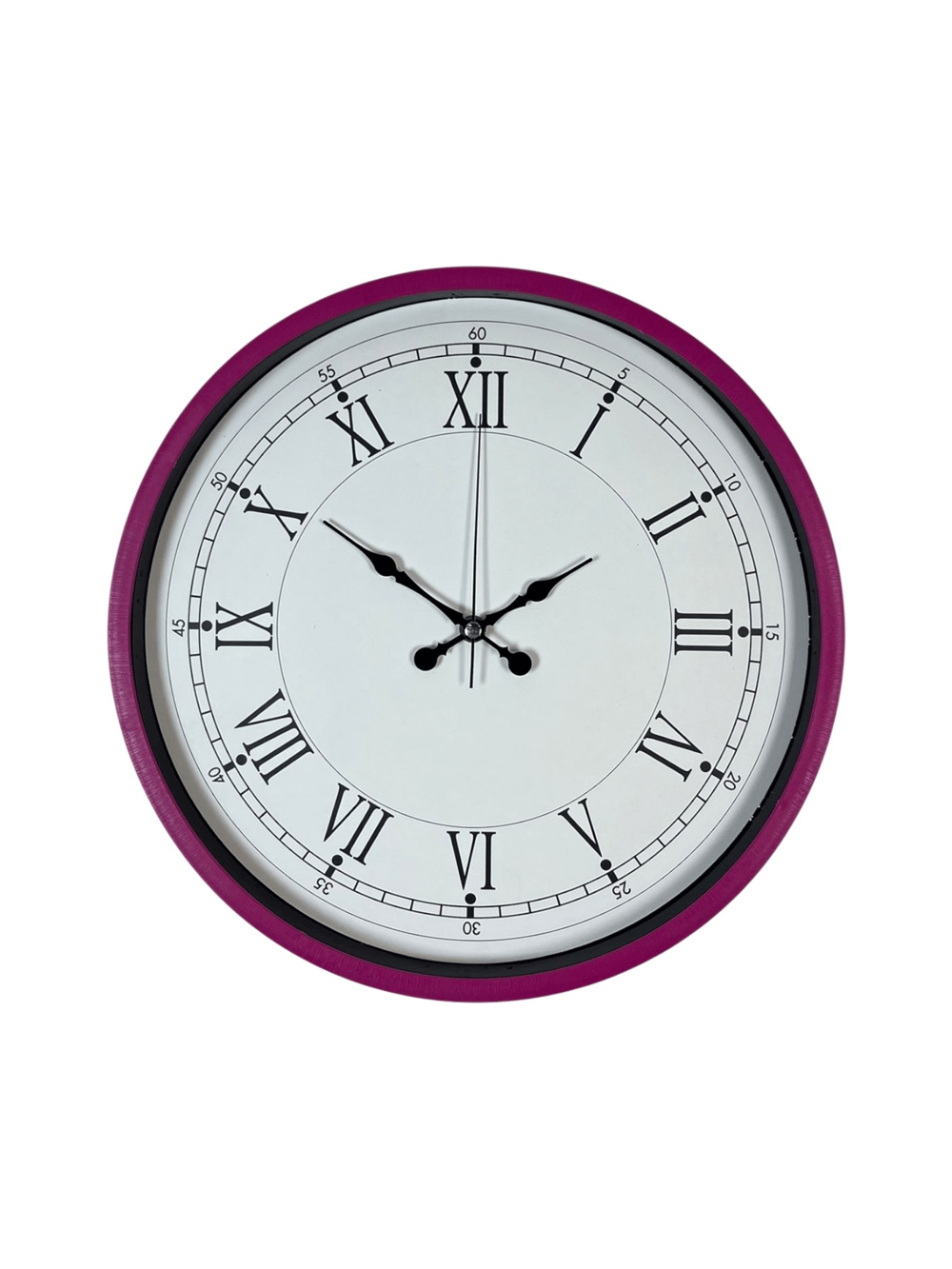 36 Cm Pembe Roma Rakamlı Duvar Saati