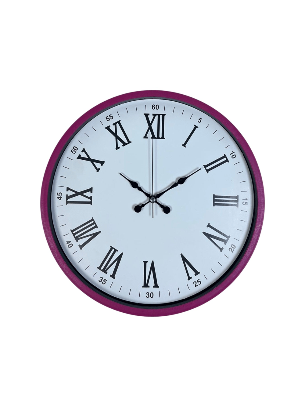 36 Cm Pembe Roma Rakamlı Duvar Saati